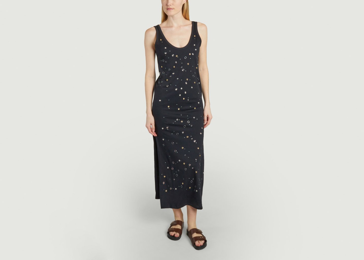 L'exception Robe Lipa Studs Noir Roseanna