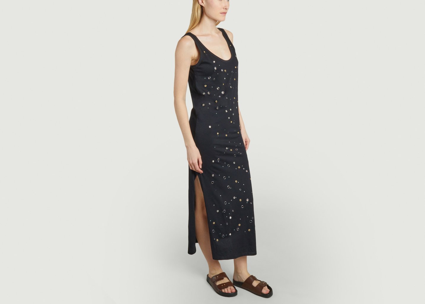 L'exception Robe Lipa Studs Noir Roseanna