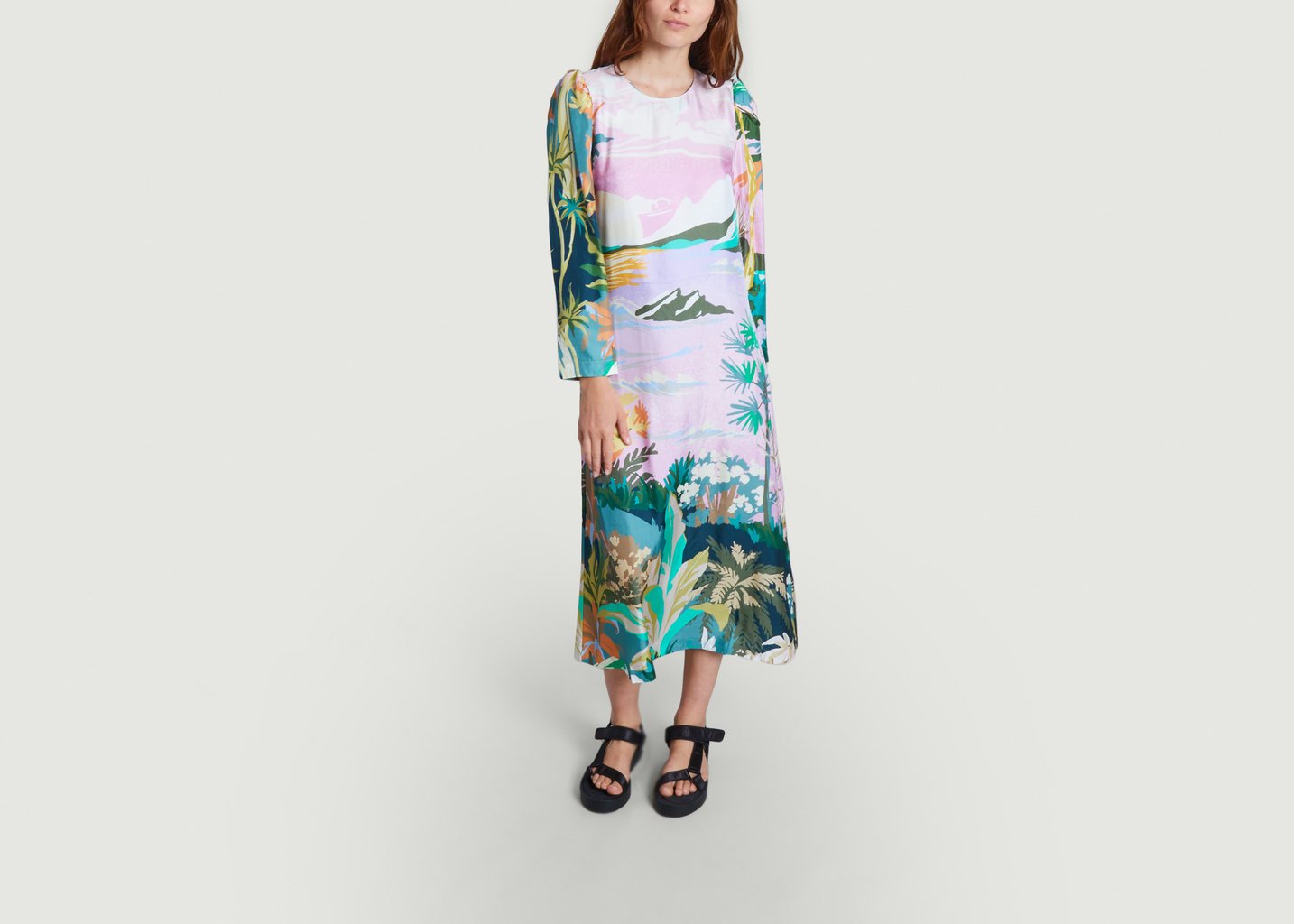 L'exception Robe Longue Gakeville Imprimé Munthe