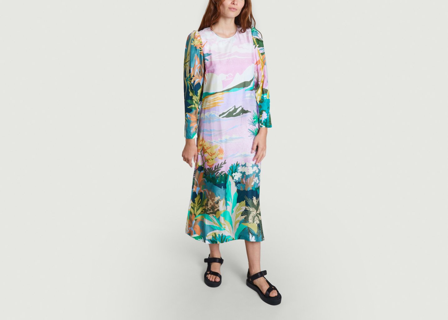 L'exception Robe Longue Gakeville Imprimé Munthe