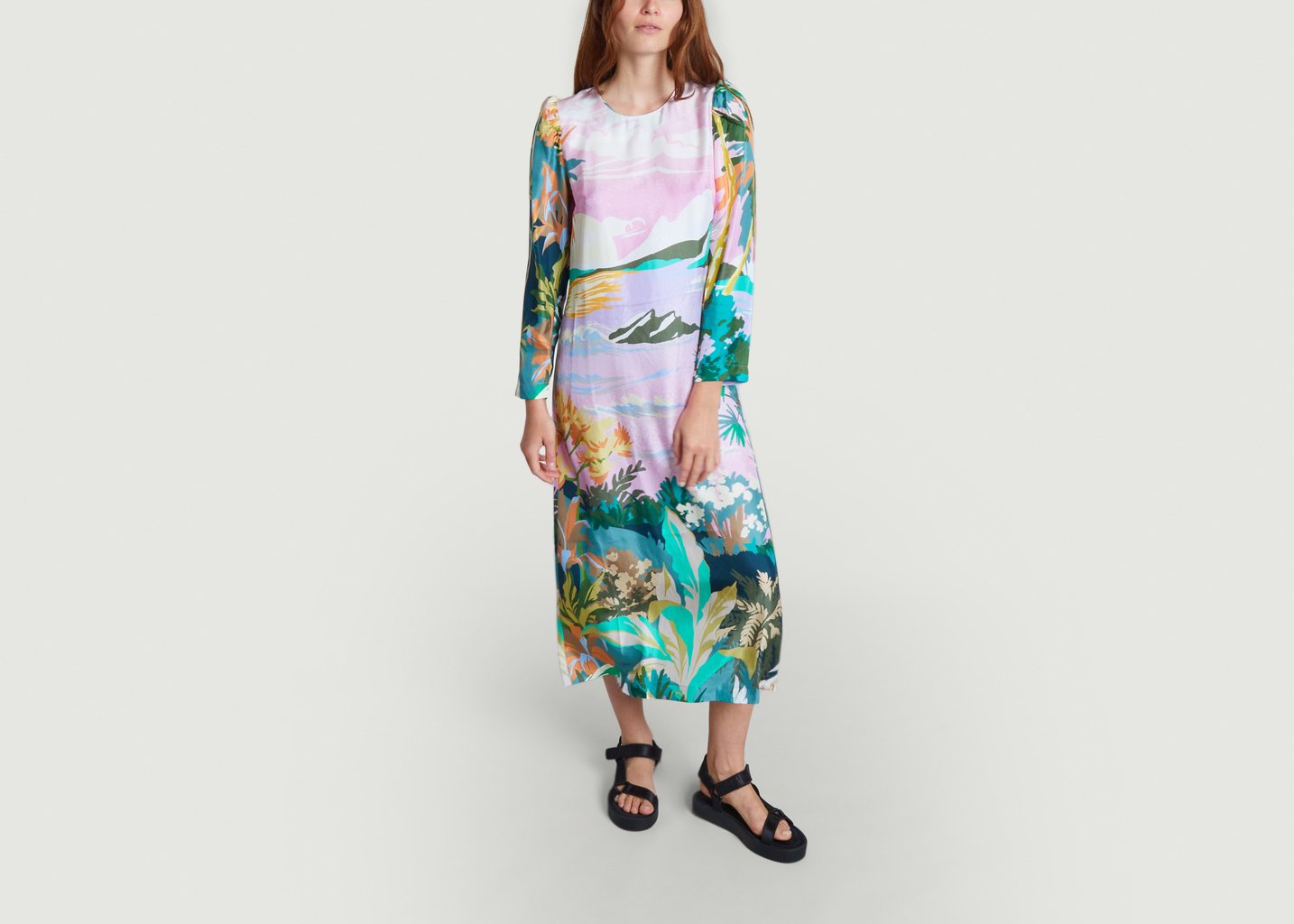 L'exception Robe Longue Gakeville Imprimé Munthe