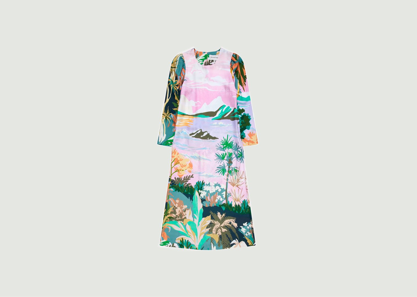 l'exception Robe longue Gakeville Imprimé Munthe