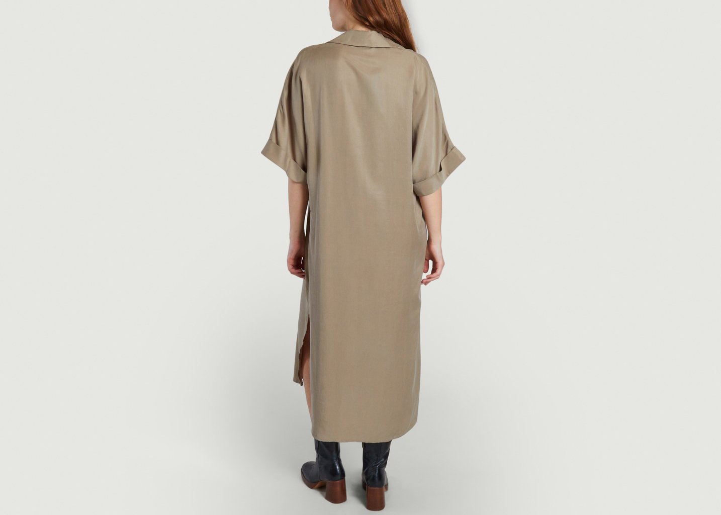 L'exception Robe Longue Mina Khaki Samsoe & Samsoe