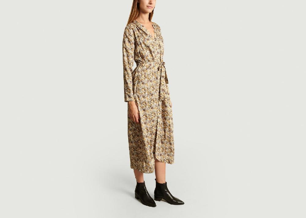 L'exception Robe Mercy Hendrix Ocre Roseanna