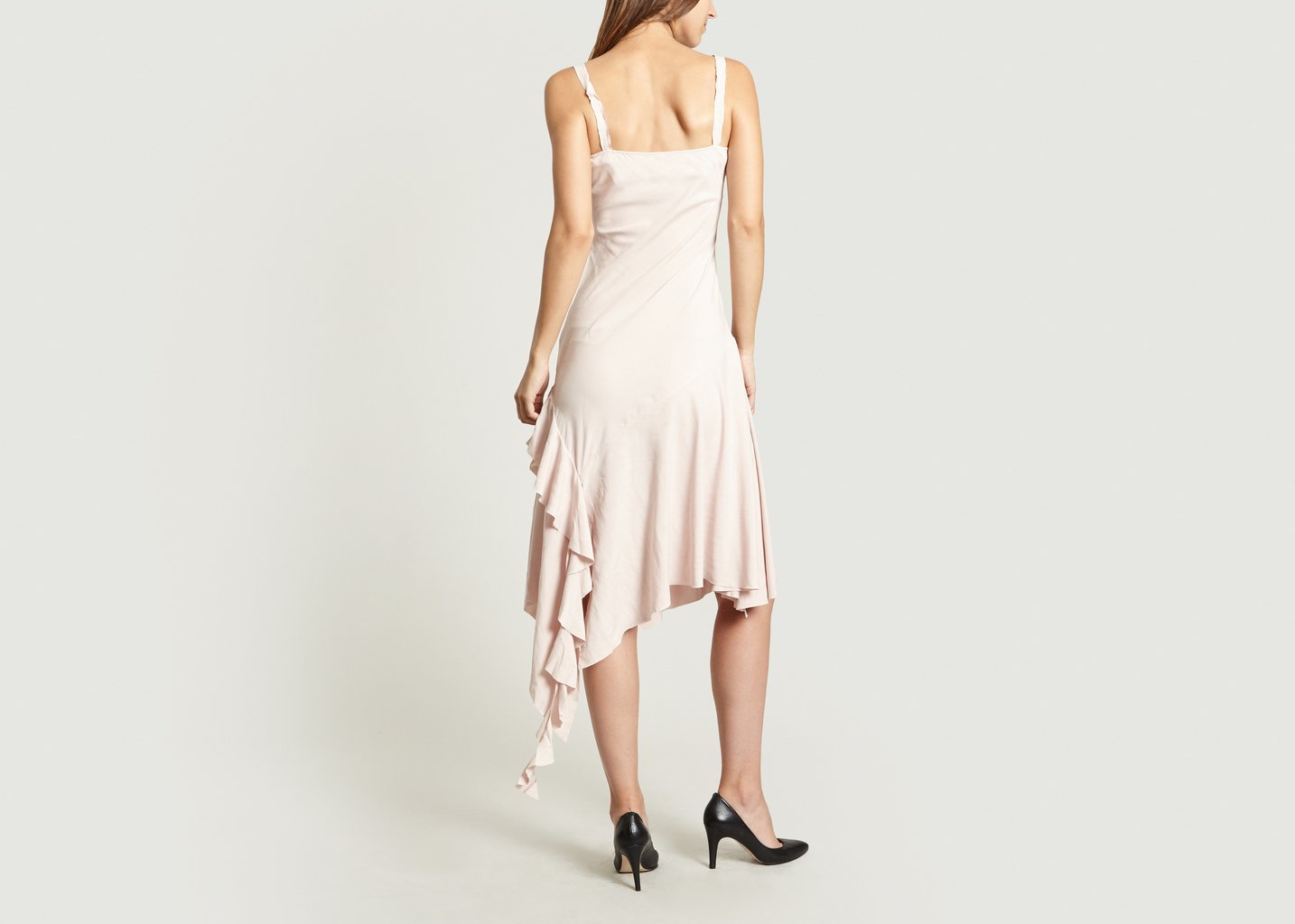 L'exception Robe Midi à Volants Nude Masha Ma