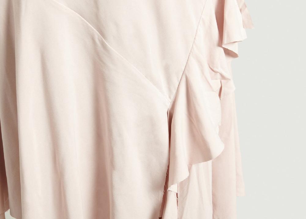 L'exception Robe Midi à Volants Nude Masha Ma