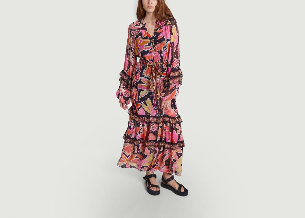 L'exception Robe Nature Midi Imprimé Farm Rio