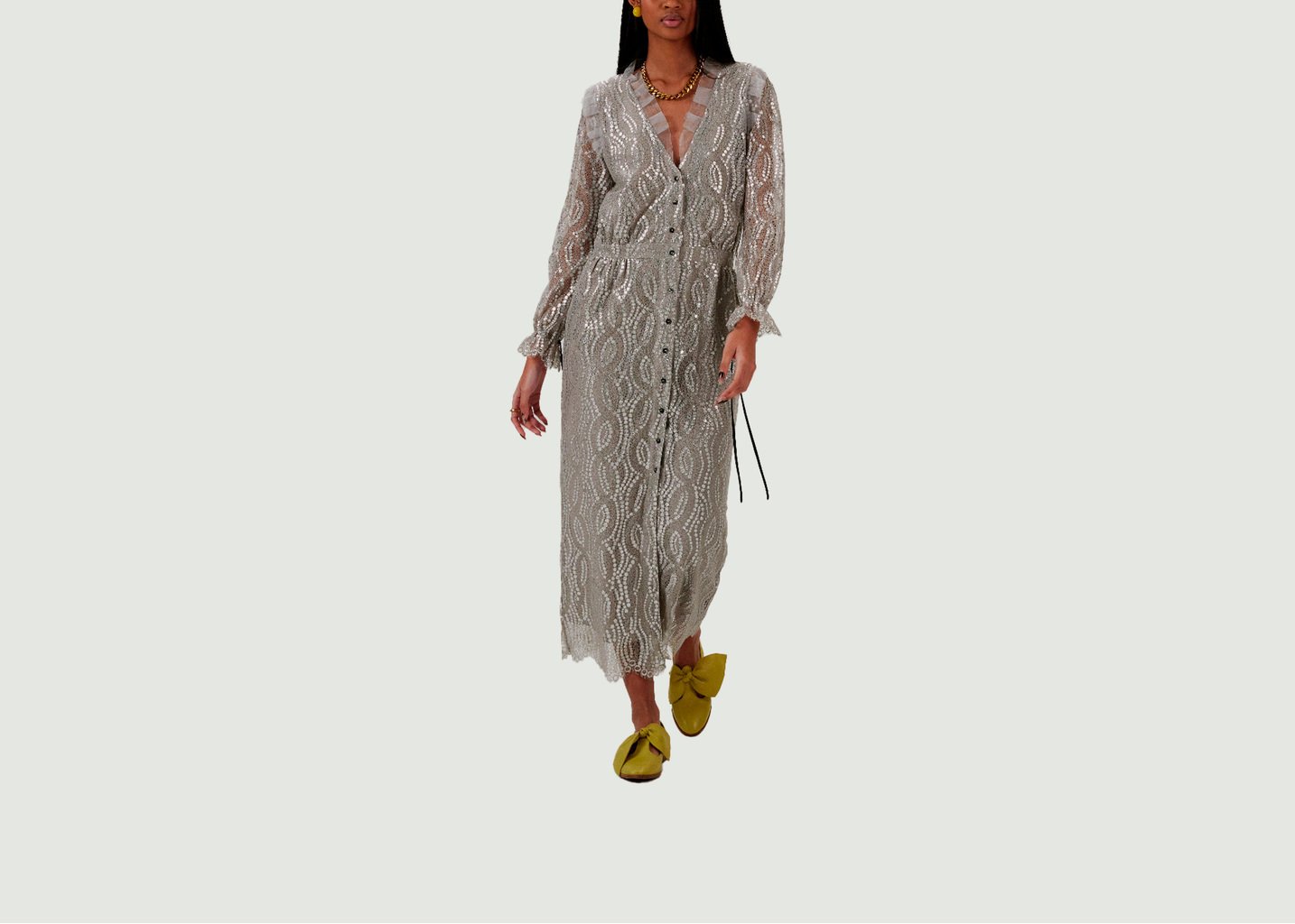 l'exception Robe Nicole Argent Heimstone