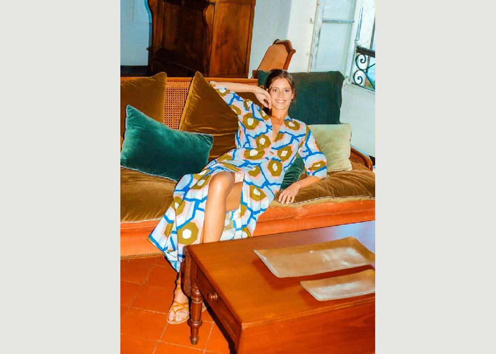 l'exception Robe Parasole Bleu Clair Apnee