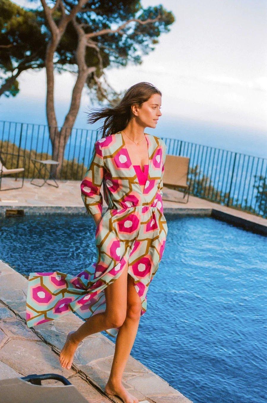 L'exception Robe Parasole Emeraude Apnee