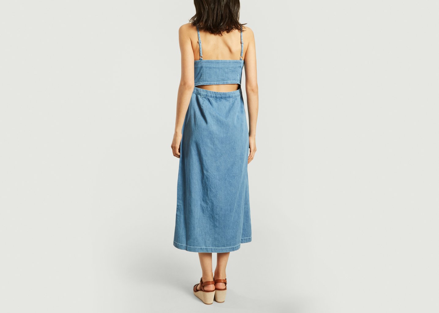 L'exception Robe Peek A Boo Denim 3x1
