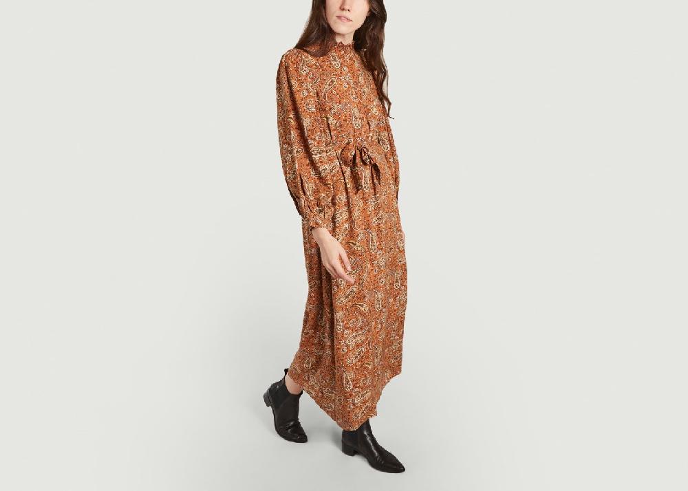 L'exception Robe Piona Brique Jolie Jolie