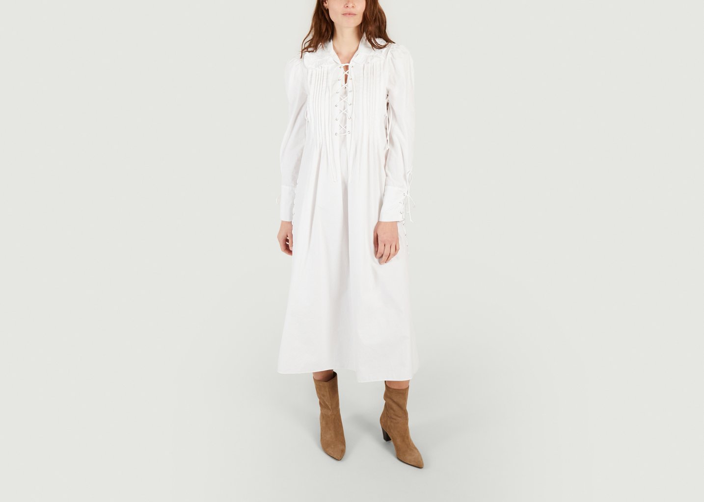 l'exception Robe Pirating Blanc Laurence Bras