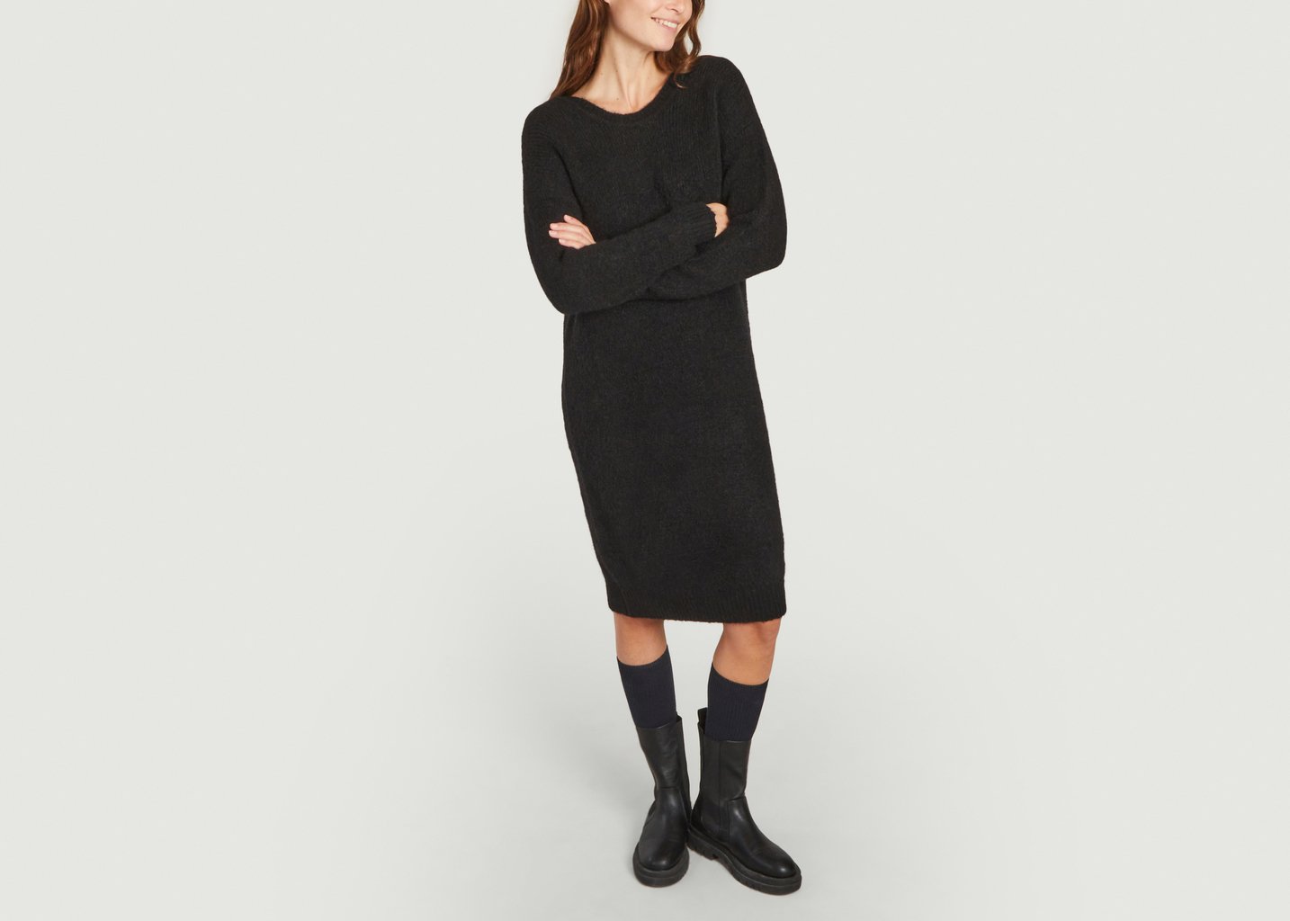 L'exception Robe Refrain Noir La Petite Française