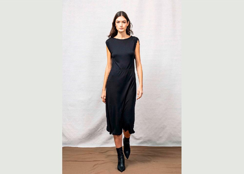 l'exception Robe Romina Noir Misericordia