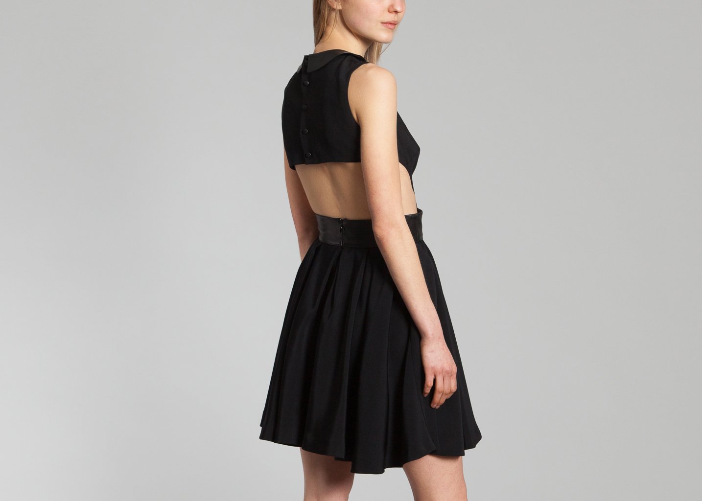l'exception Robe Soie Noir As I Am