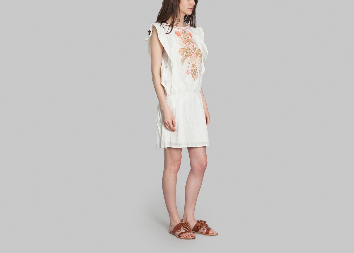 L'exception Robe Tee Janie Crème Antik Batik