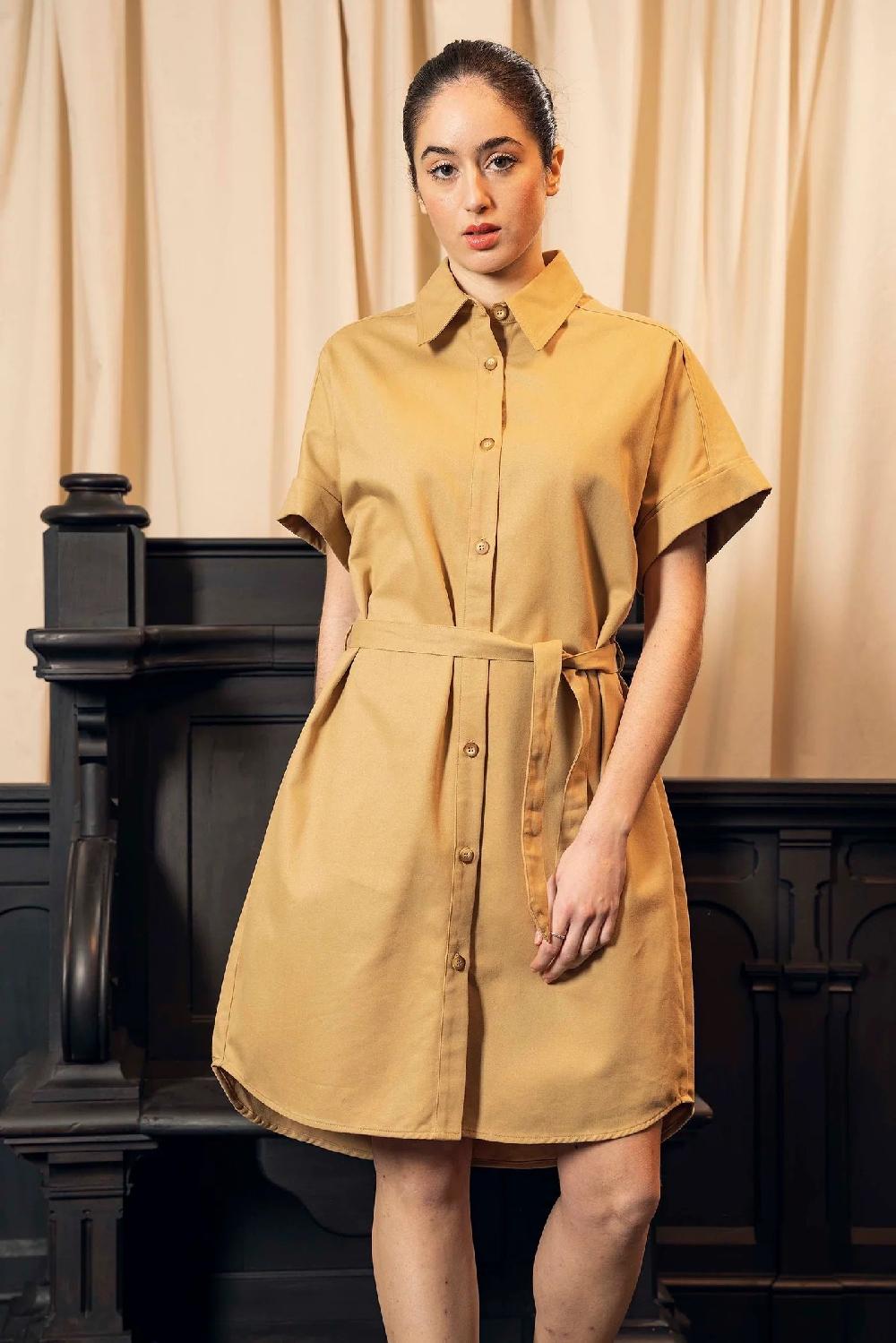 L'exception Robe Vega Beige Misericordia