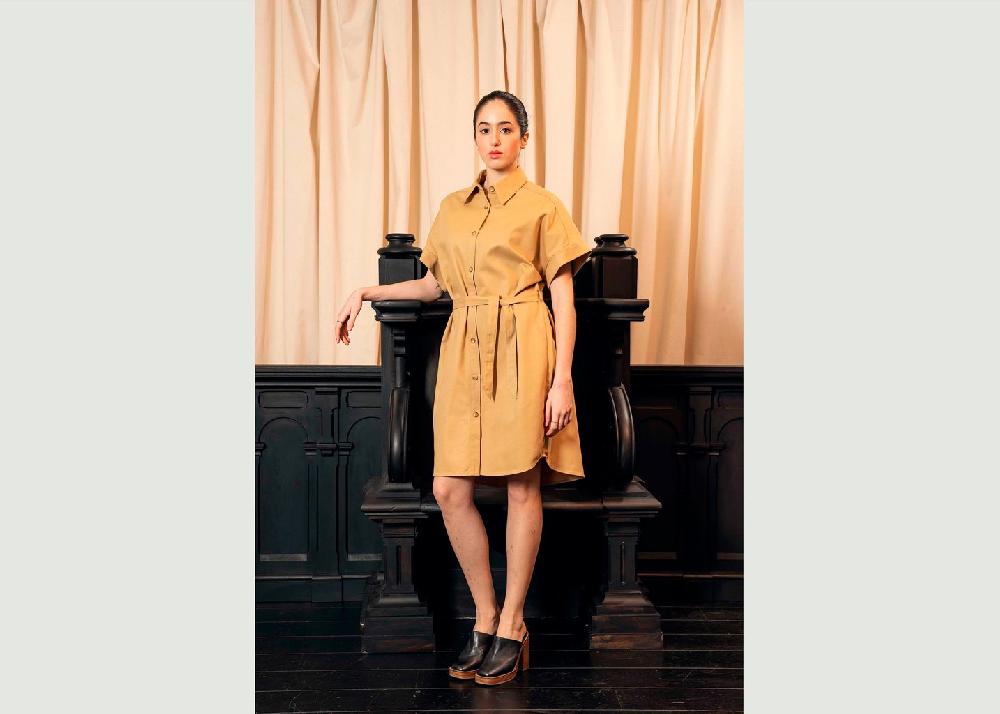 l'exception Robe Vega Beige Misericordia