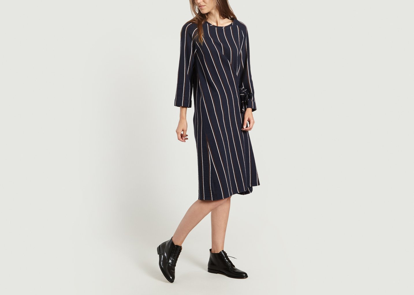 L'exception Robe Zenith Bleu Marine Toupy
