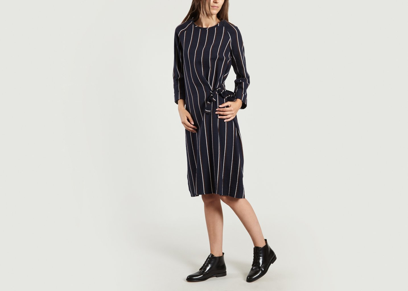L'exception Robe Zenith Bleu Marine Toupy