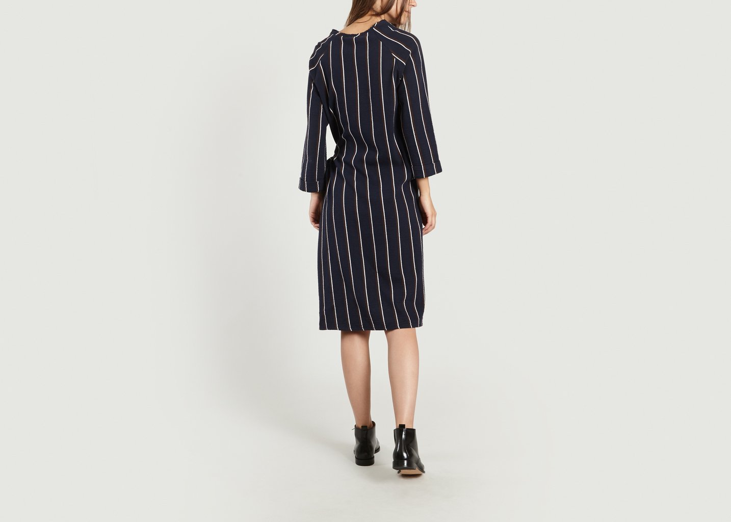 L'exception Robe Zenith Bleu Marine Toupy