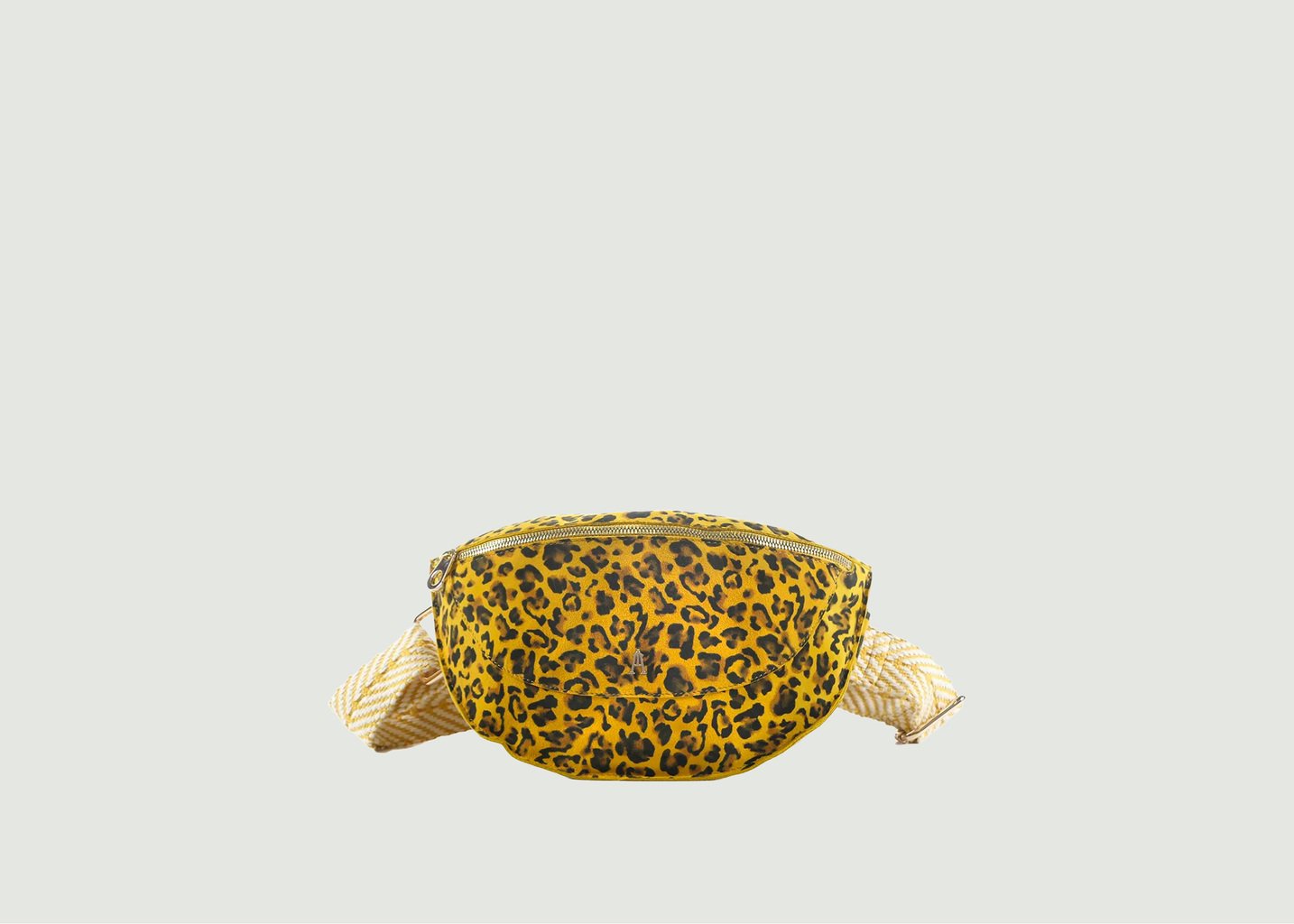 l'exception Sac Banane Smile Leo Jaune Craie