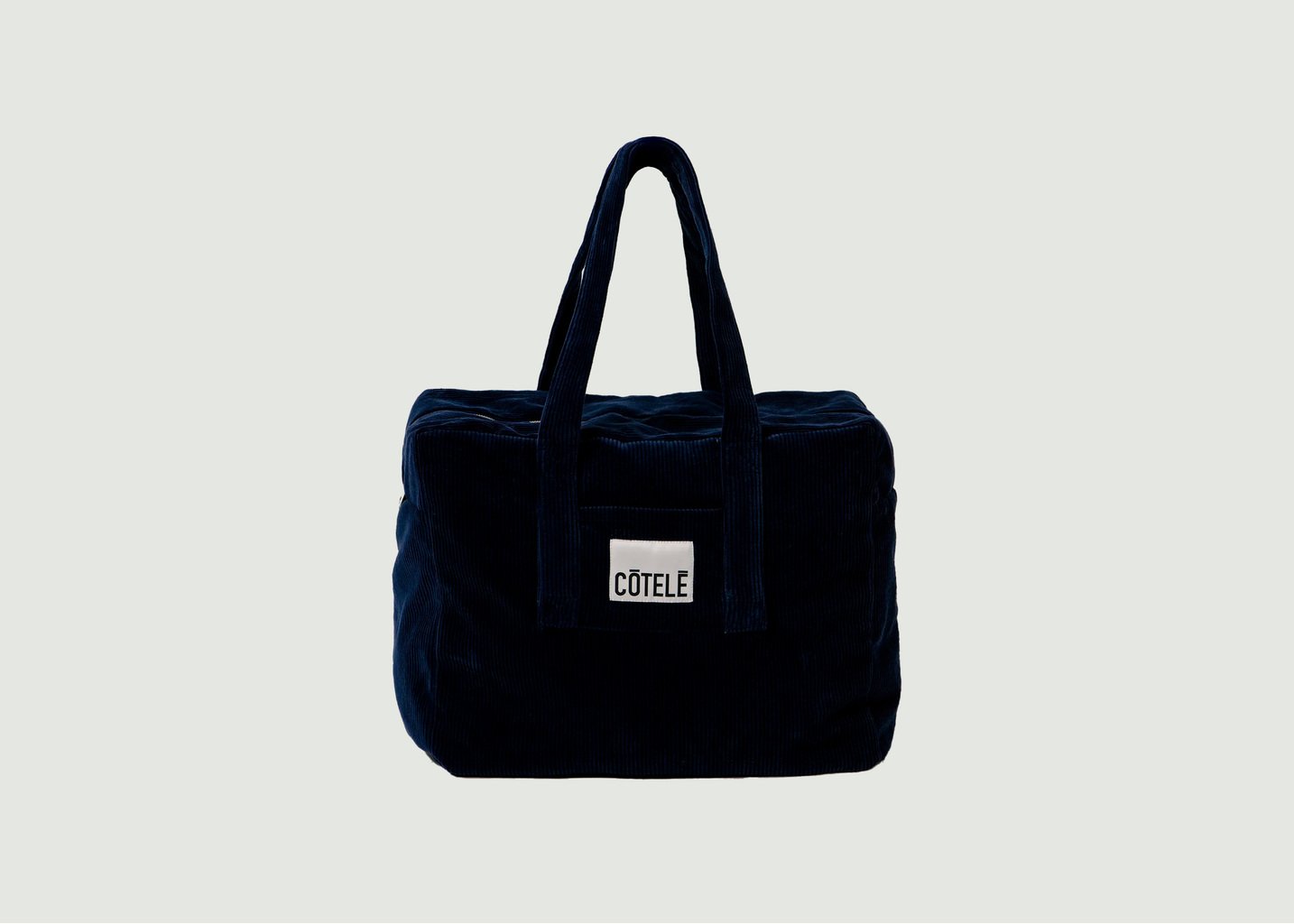 l'exception Sac Bonny Bleu Marine Côtelé Paris