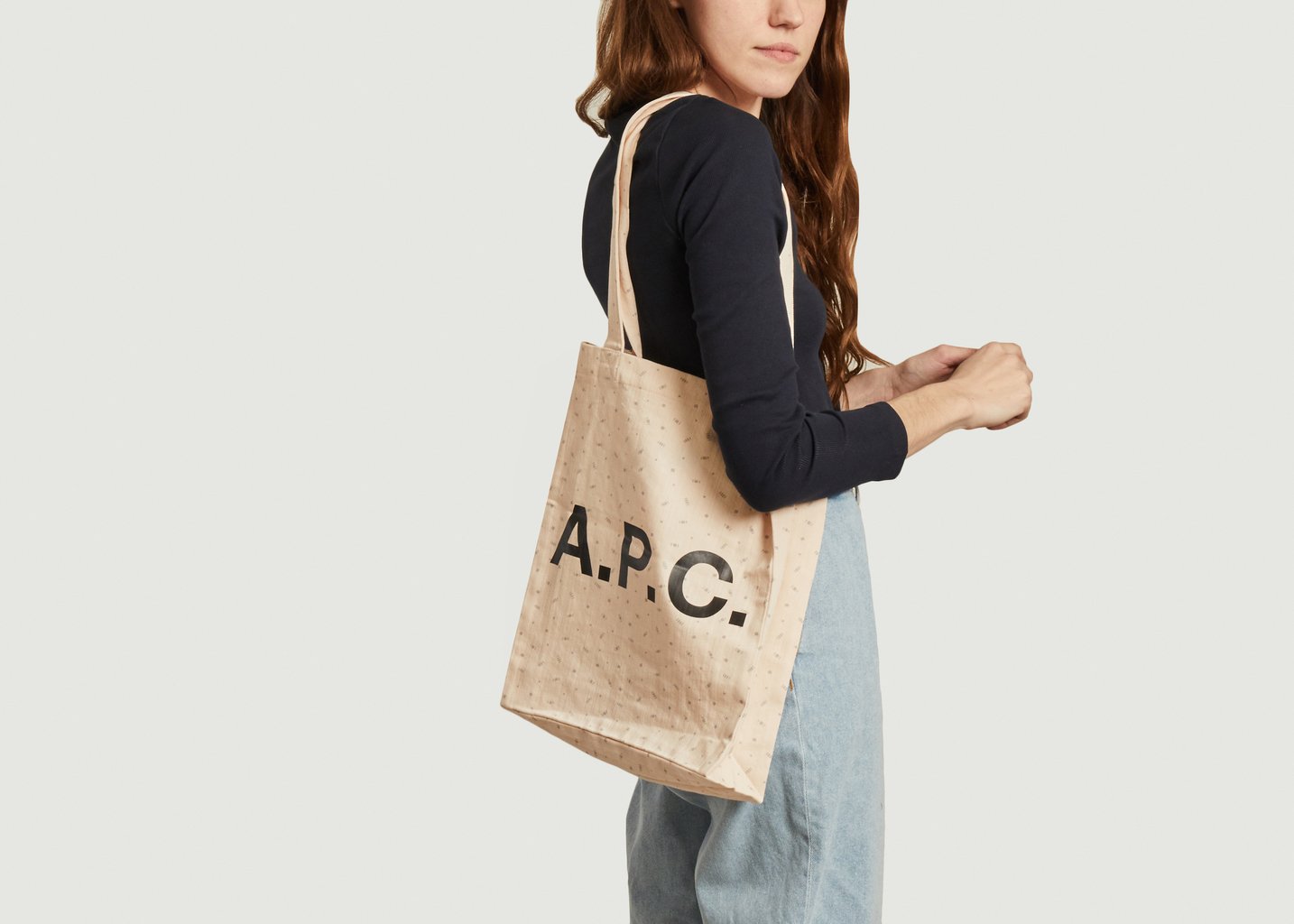 L'exception Sac Shopping Lou Ecru APC Paris