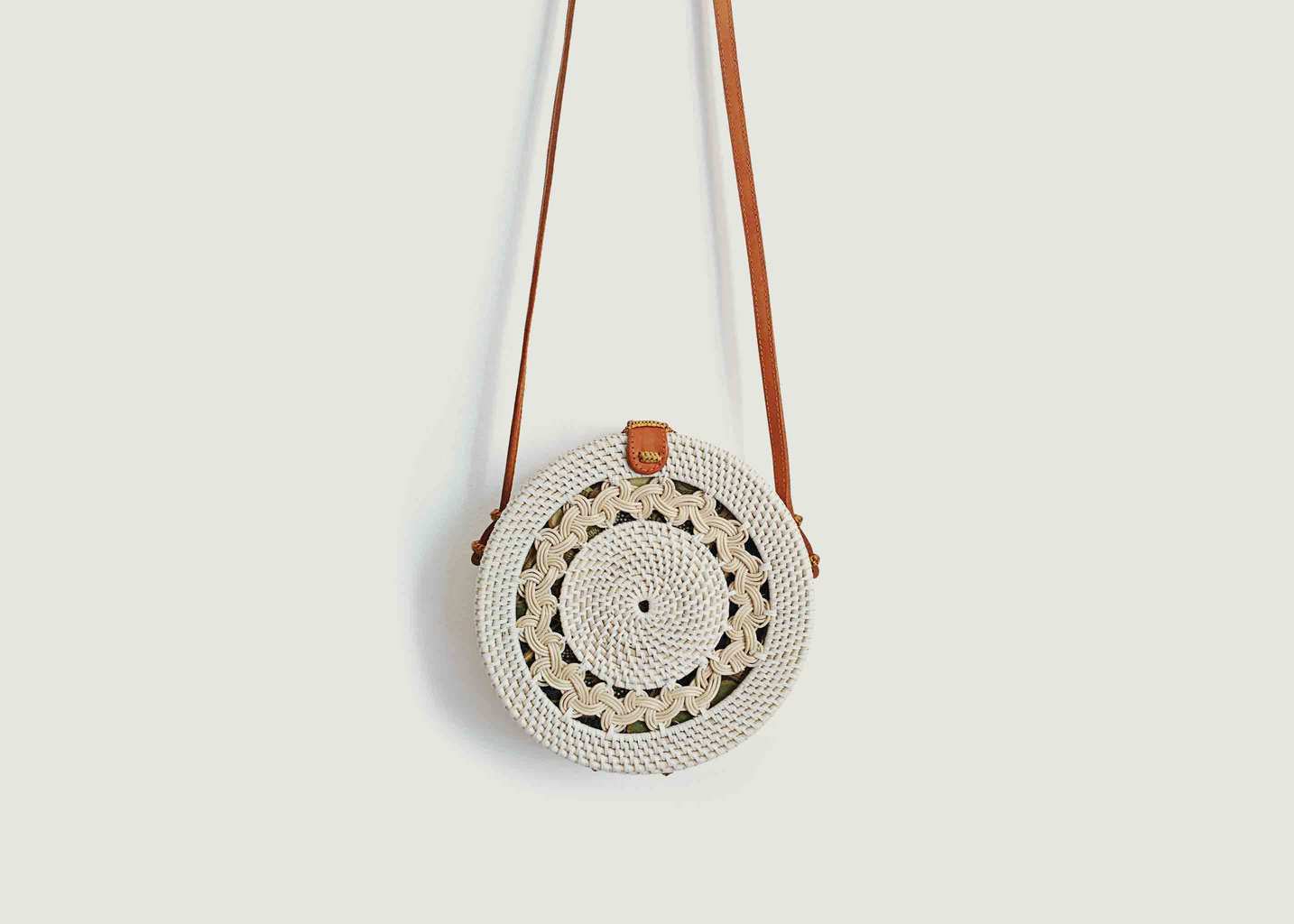 l'exception Sac Sita en Rotin Blanc Kita Dua