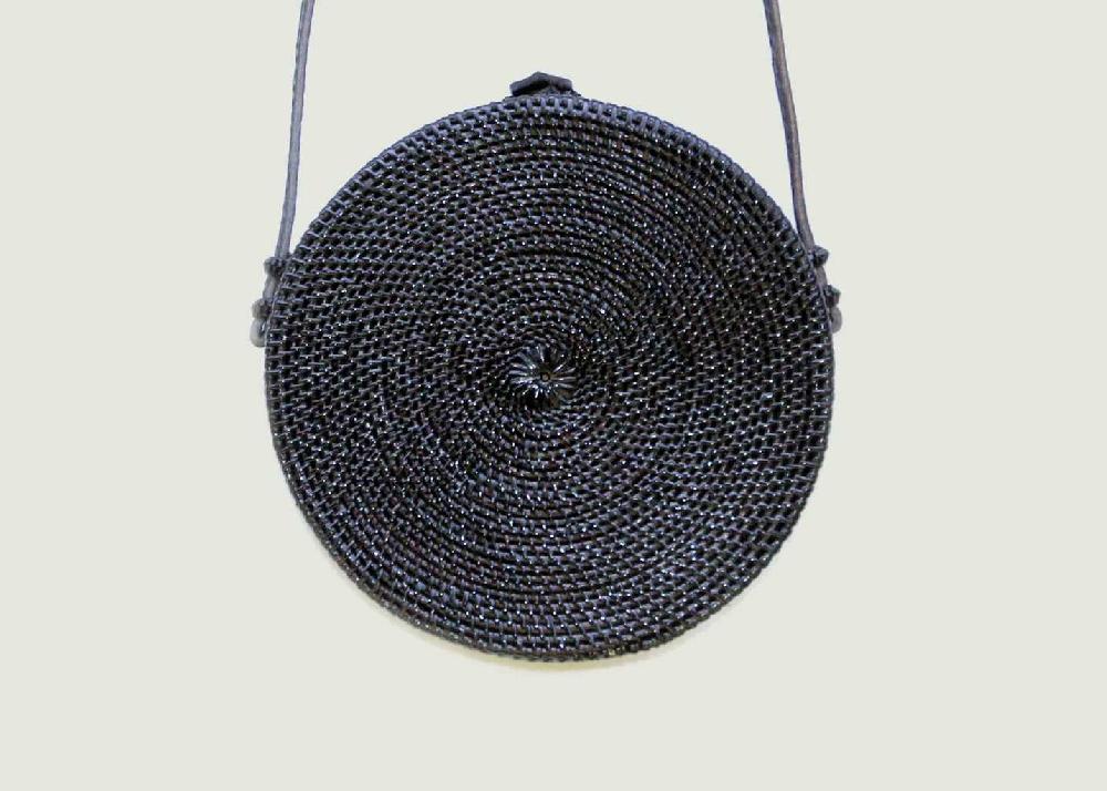 L'exception Sac Sri En Rotin Noir Kita Dua