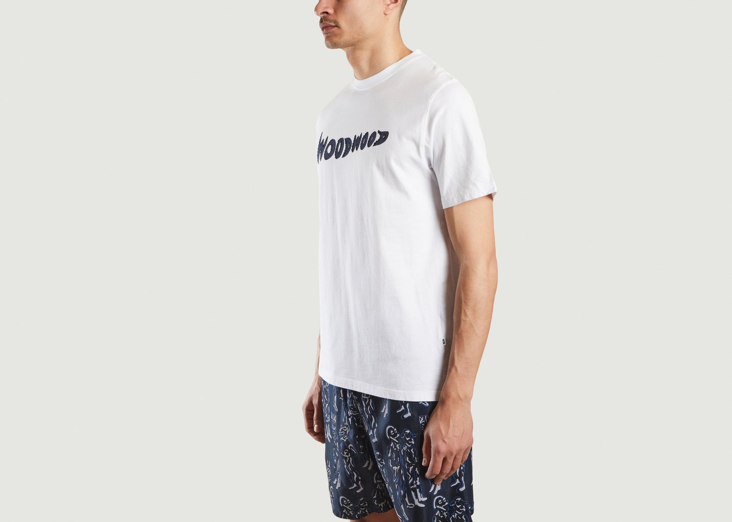 L'exception Sami JC Logo T Shirt Blanc Wood Wood