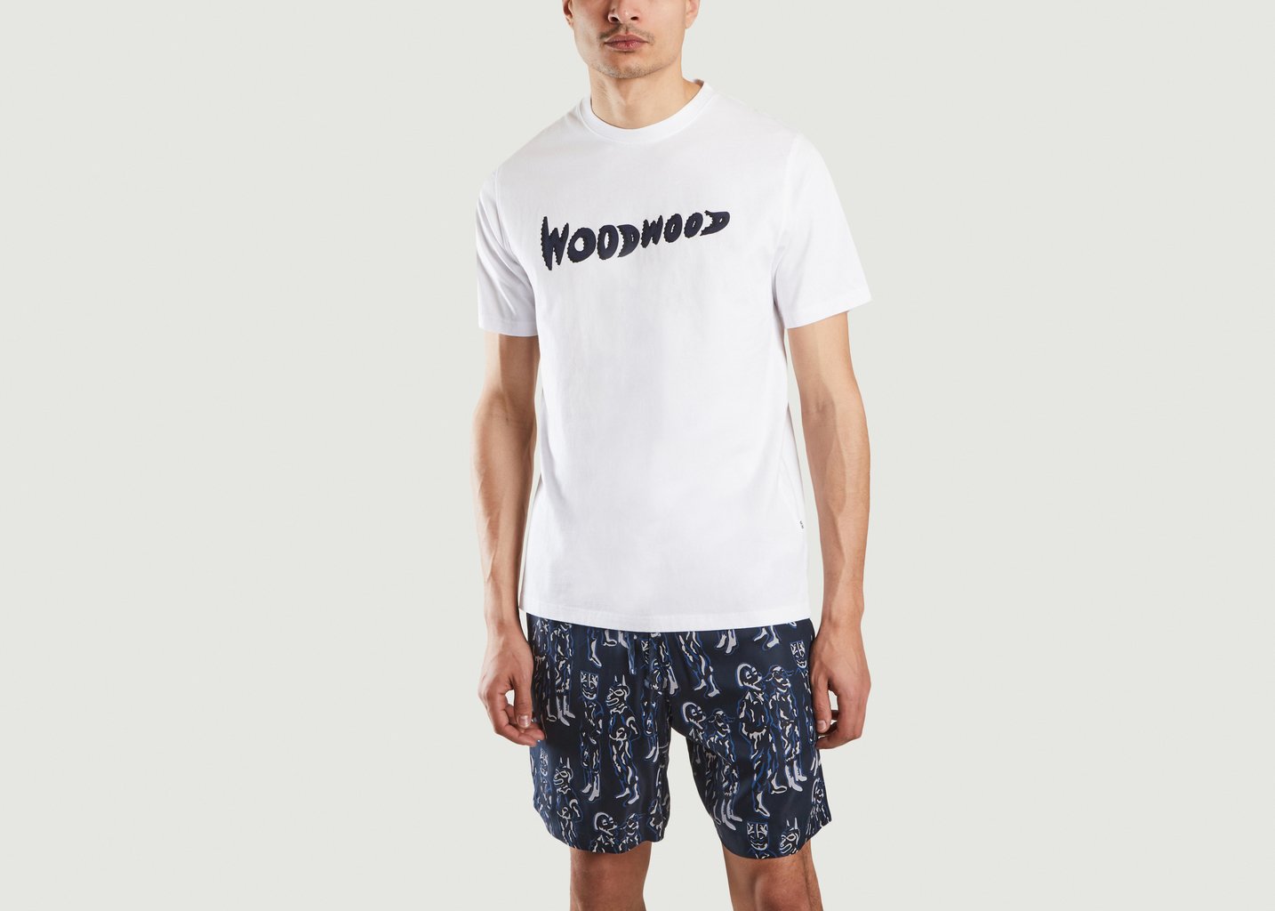 l'exception Sami JC Logo T shirt Blanc Wood Wood