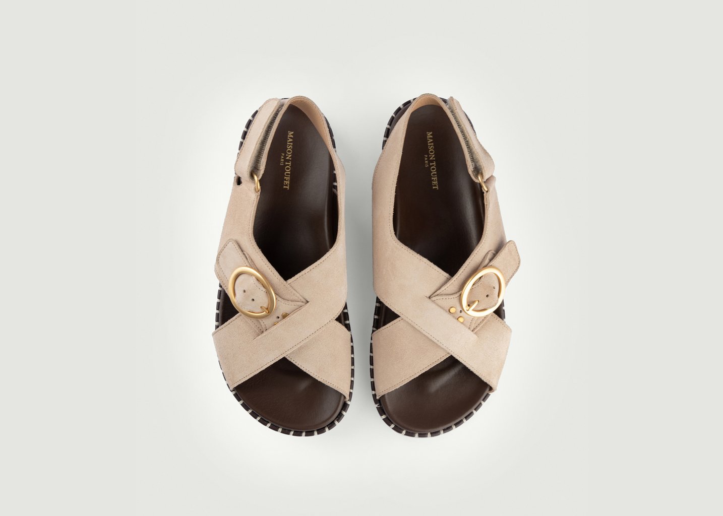 L'exception Sandale Adèle Beige Maison Toufet