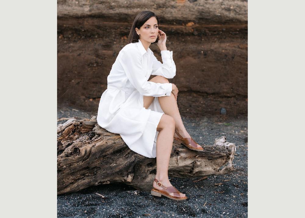 L'exception Sandale Alix Marron Maison Toufet