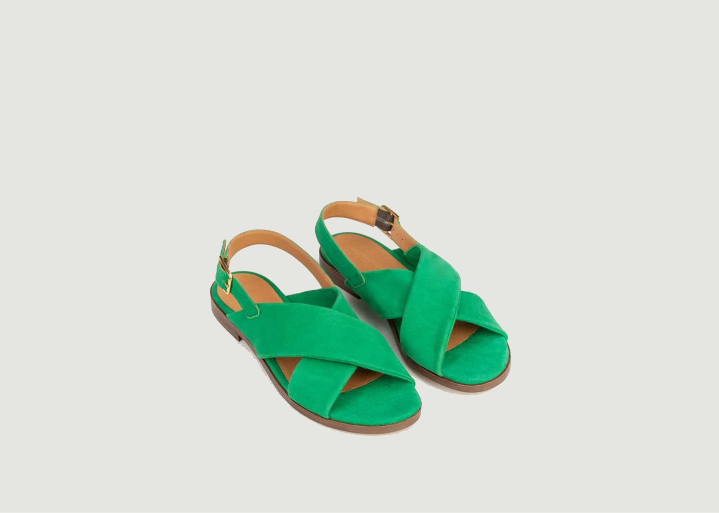 L'exception Sandale Axelle Vert Maison Toufet