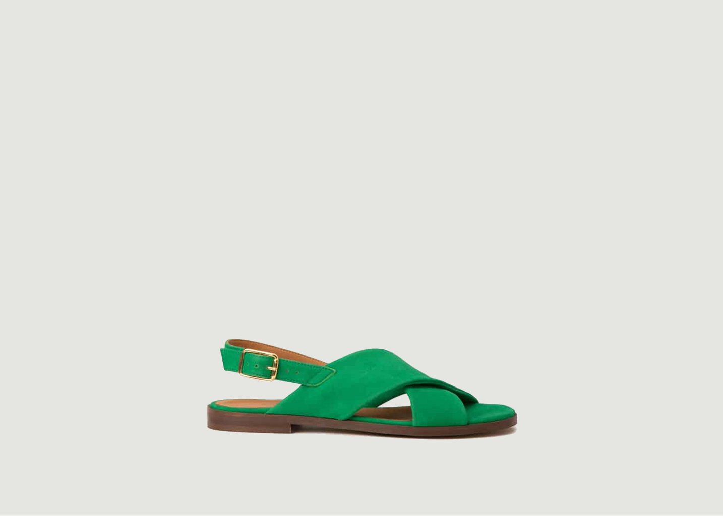 l'exception Sandale Axelle Vert Maison Toufet