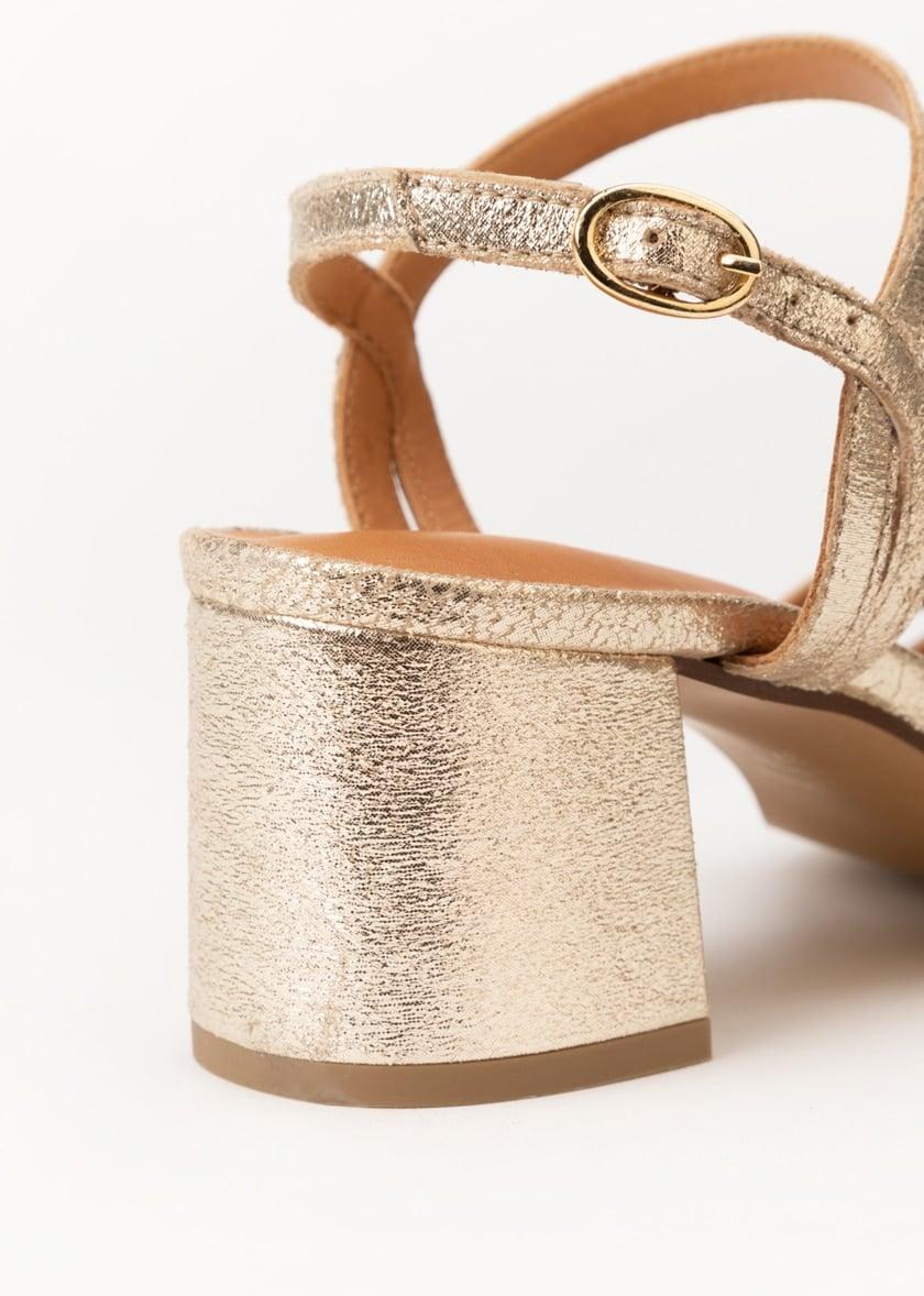 L'exception Sandale Garance Or Maison Toufet