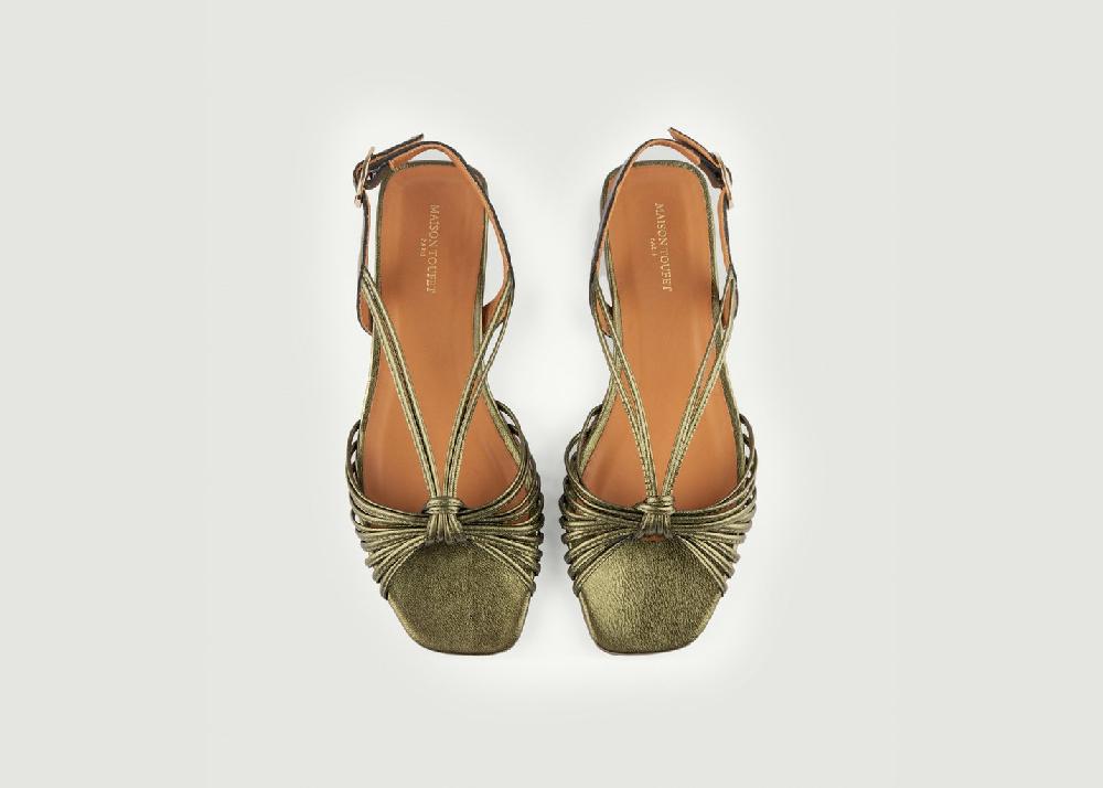 L'exception Sandale Mélodie Khaki Maison Toufet
