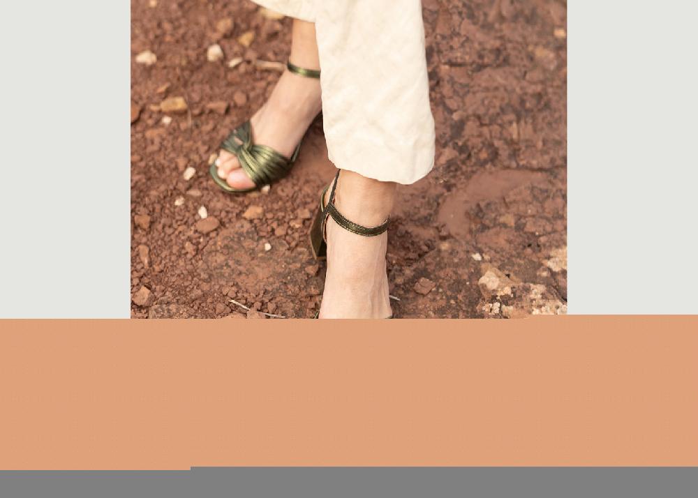 L'exception Sandale Molly Khaki Maison Toufet