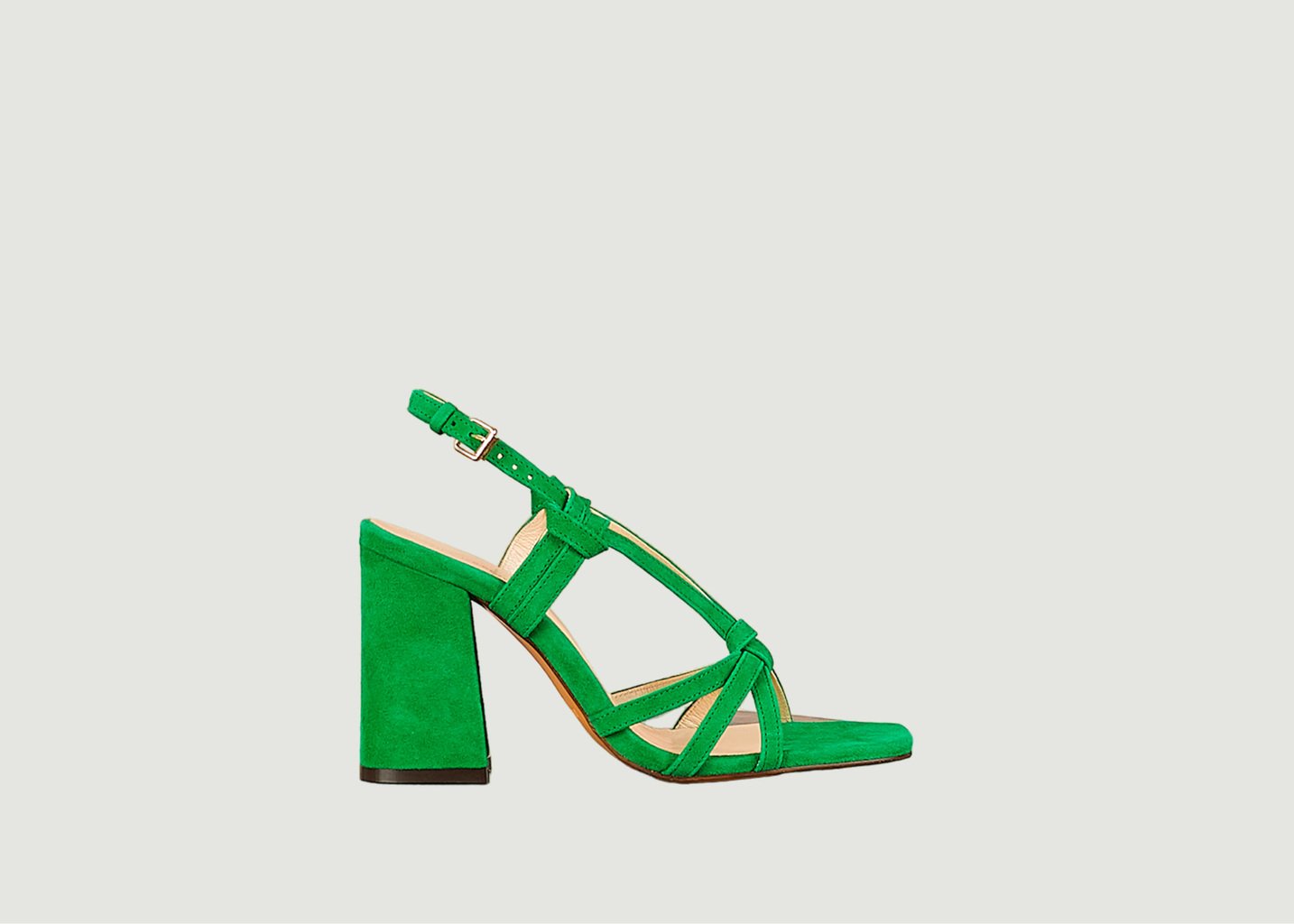 L'exception Sandale Noeud En Daim Vert Tila March