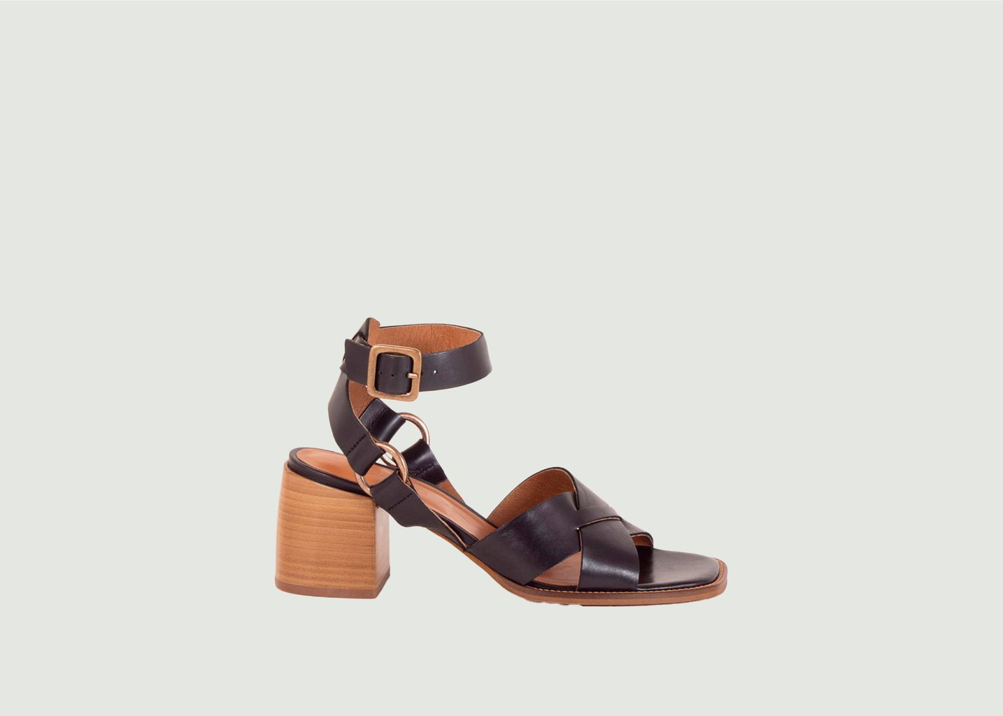 l'exception Sandale OONA Noir Sessùn