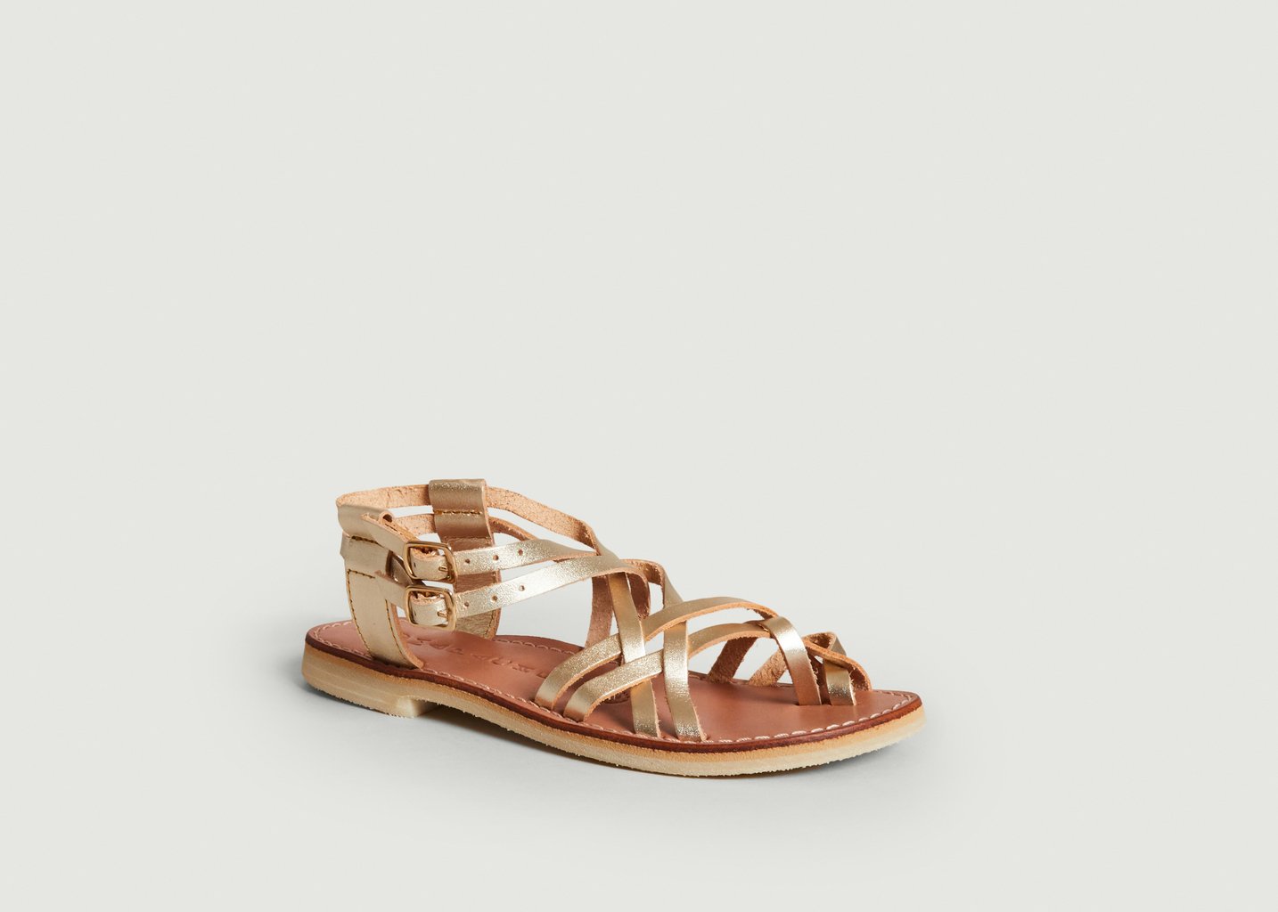l'exception Sandale Selena Or Mapache