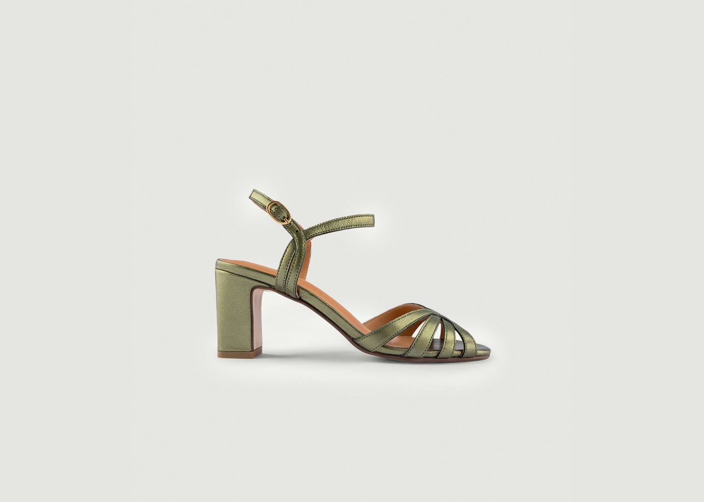 l'exception Sandale Viviane Khaki Maison Toufet