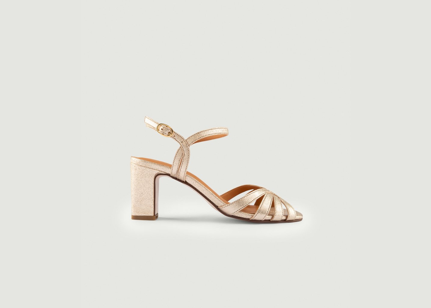 l'exception Sandale Viviane Or Maison Toufet