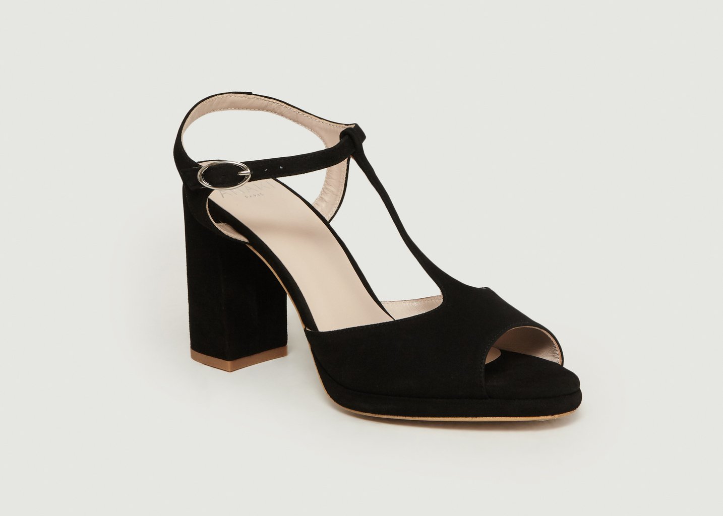 l'exception Sandales à Talons Fernet Noir Anaki