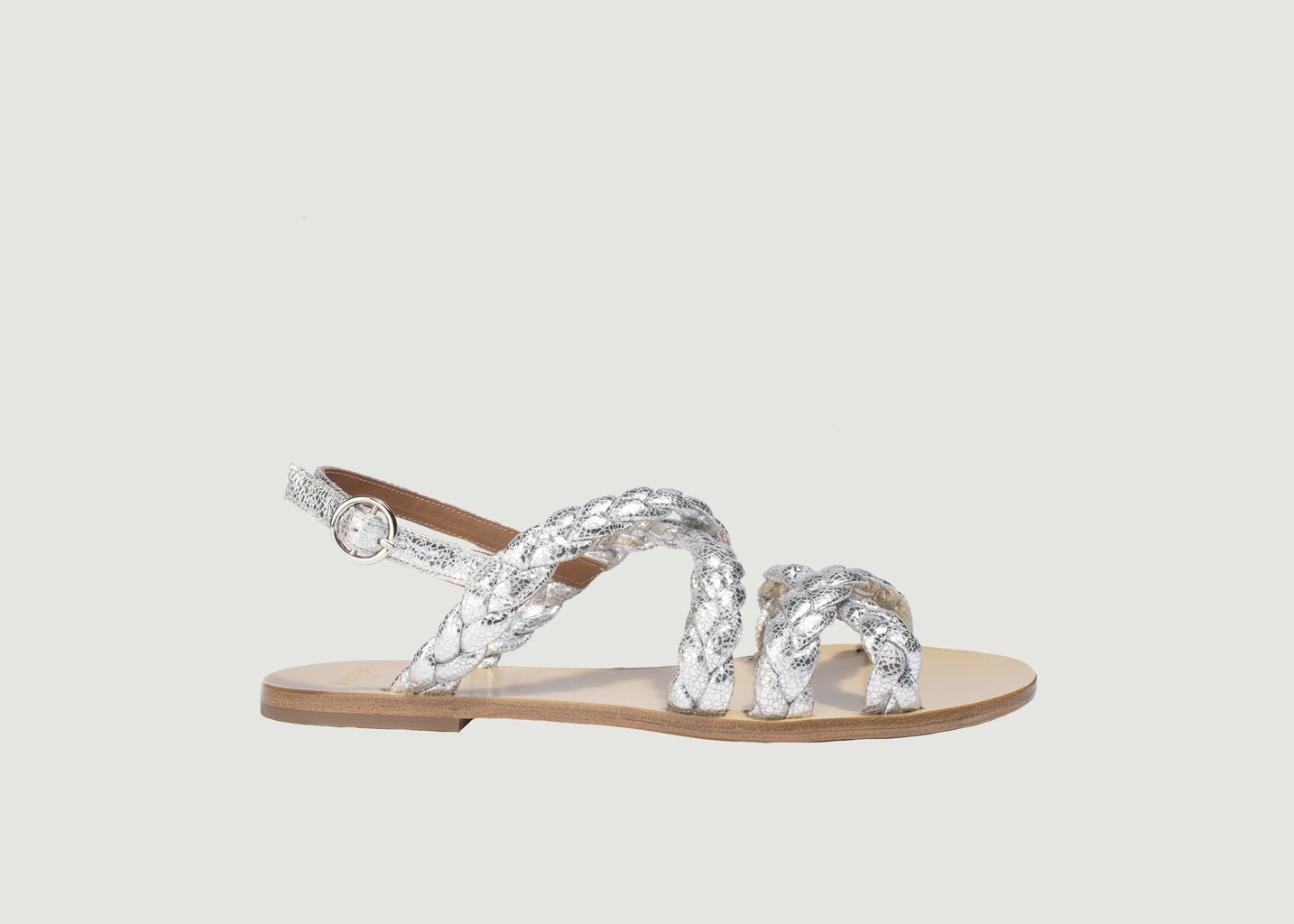 l'exception Sandales Ambre Argent Anaki