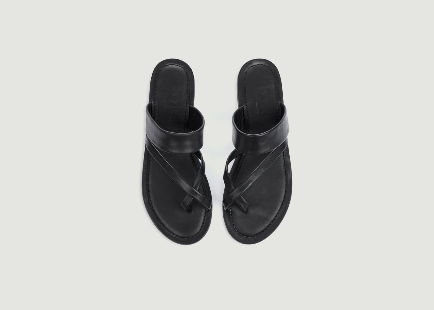 L'exception Sandales Carter Noir Ivylee
