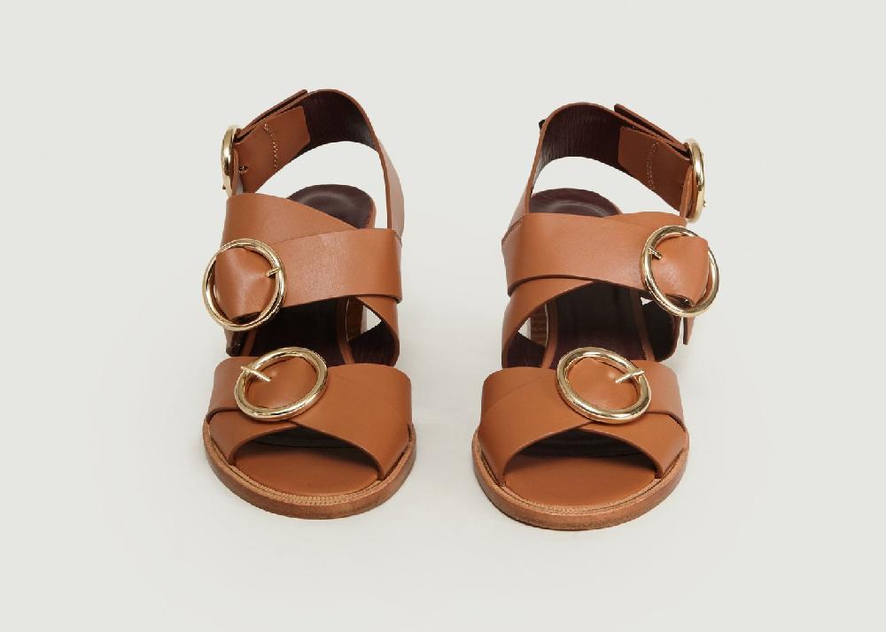 L'exception Sandales Crac Camel Avril Gau