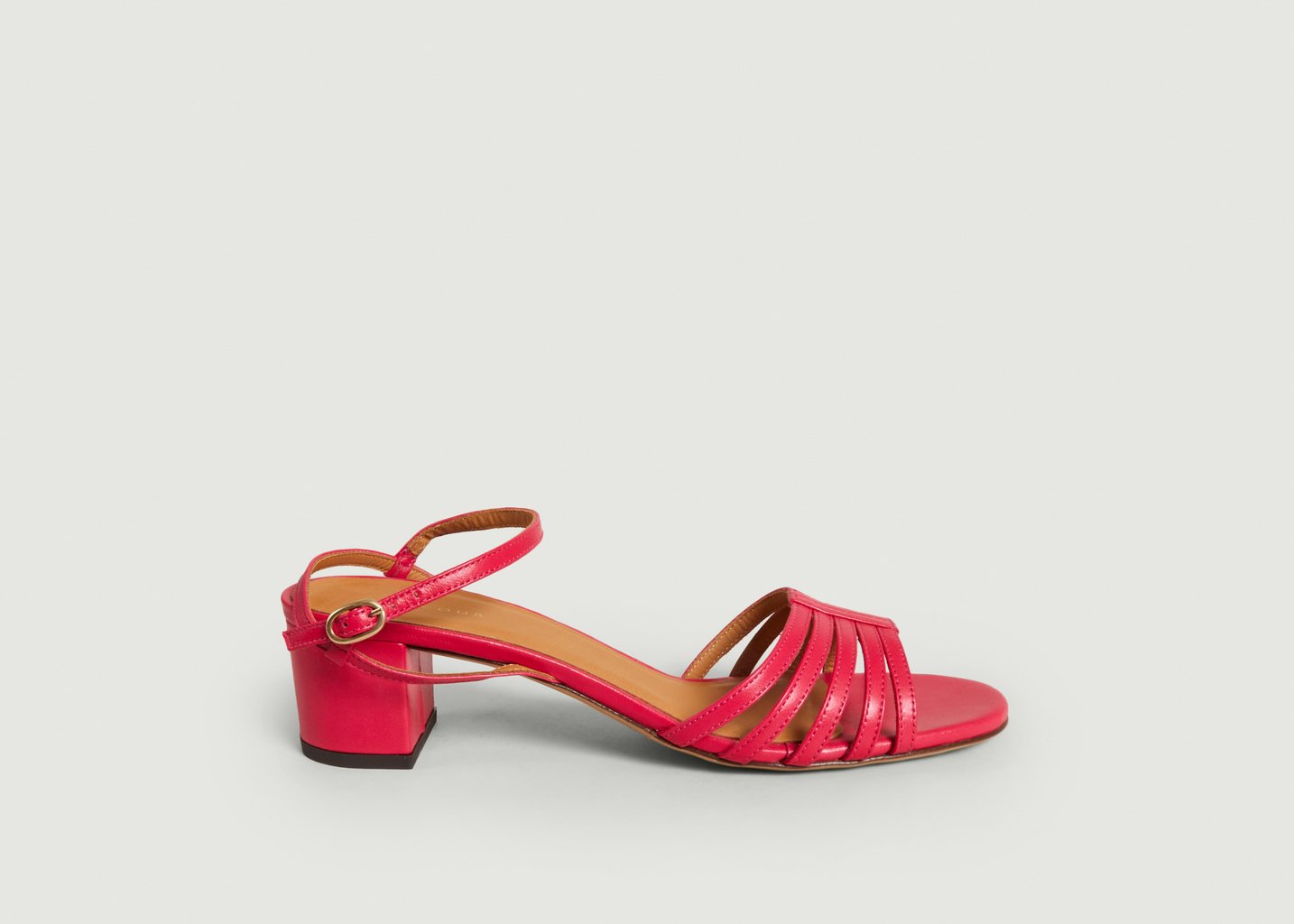 L'exception Sandales Cuir N°779 Fuchsia Rivecour